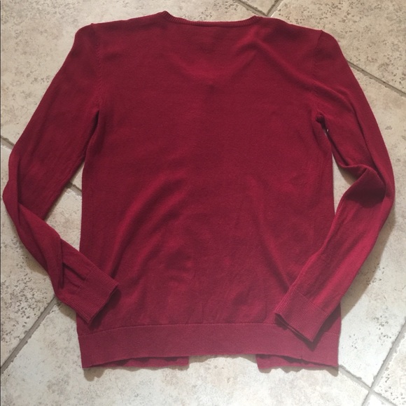 Ann Taylor Red Embroidered Cardigan XS - Picture 5 of 5